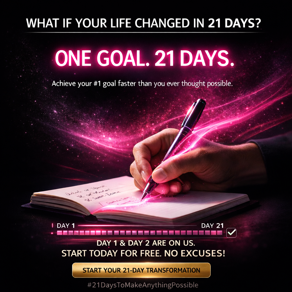 21 Days To Make Anything Possible